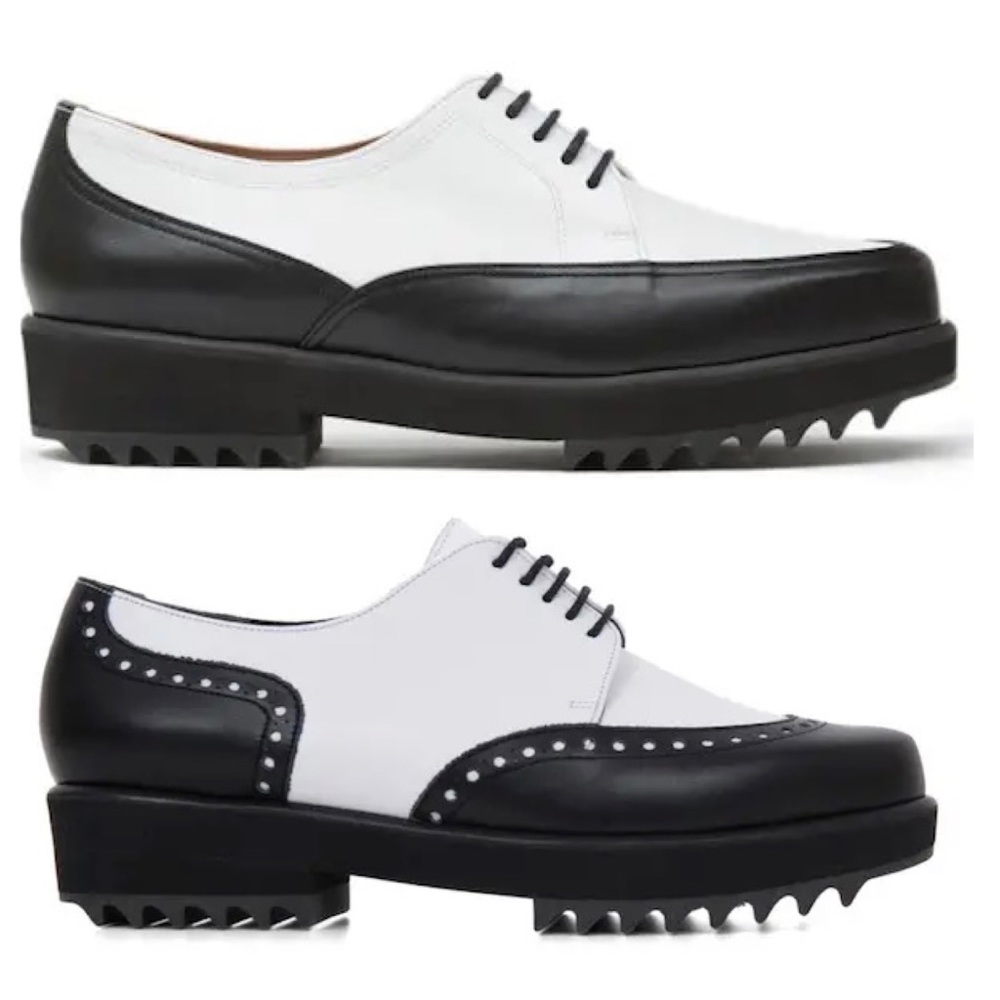 Robert Clergerie x Dover Street Market Platform Oxfords Black White NEW